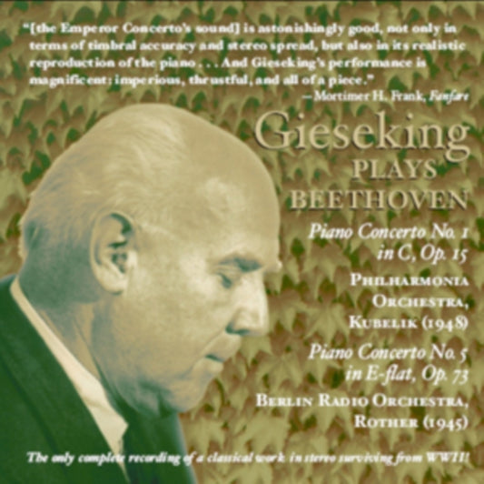 Gieseking Plays Beethoven